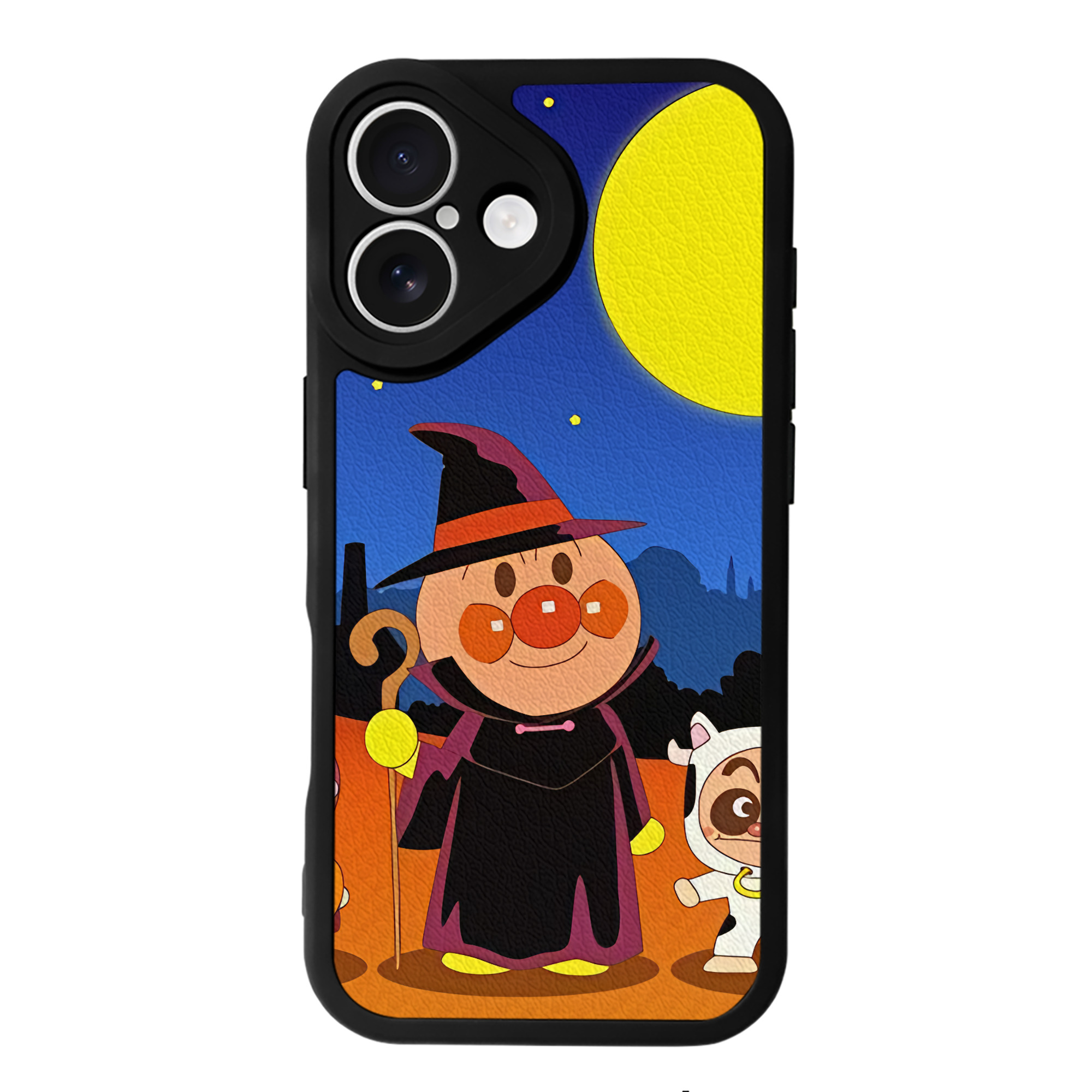 （画像用） アンパンマン Anpanman 【iPhone 16シリーズ対応】シリコンスマホケース（レザー調） 材質：シリコン